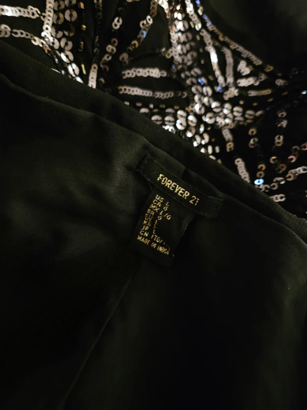 Forever 21 Black Sequin Mini Skirt - Picture 6 of 7